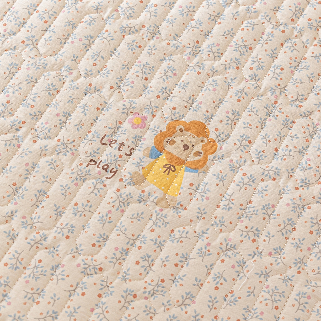 91家纺网 家纺一手货源 找家纺 美优兰 2025新款全棉防滑榻榻米炕垫纯棉床盖三件套 辛巴