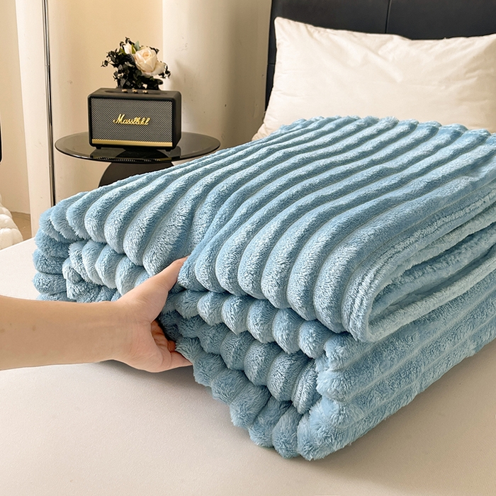 91家纺网 家纺一手货源 找家纺 （总）湘之帛 2025新款柔软兔毛绒毛毯盖毯毯子