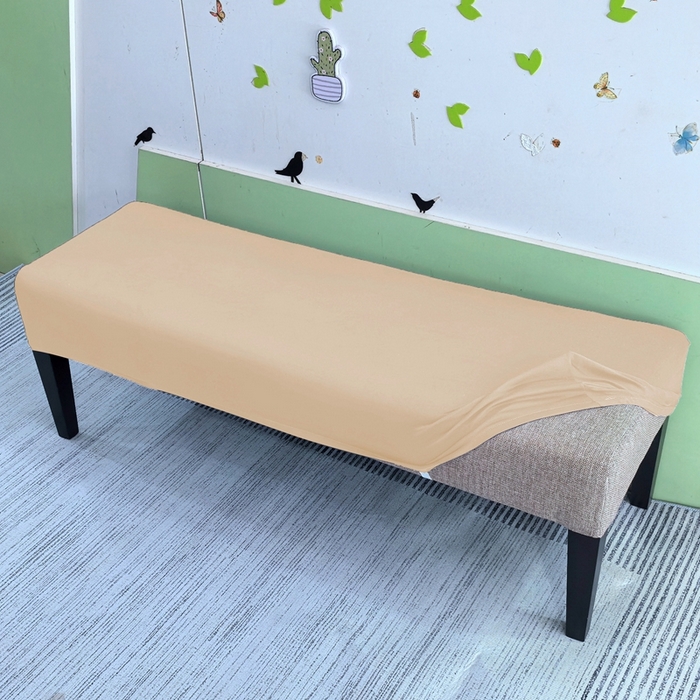 91家纺网 家纺一手货源 找家纺 （总）壹零特色家纺 弹力简约纯色牛奶丝长型换鞋凳套  钢琴凳套 长凳套