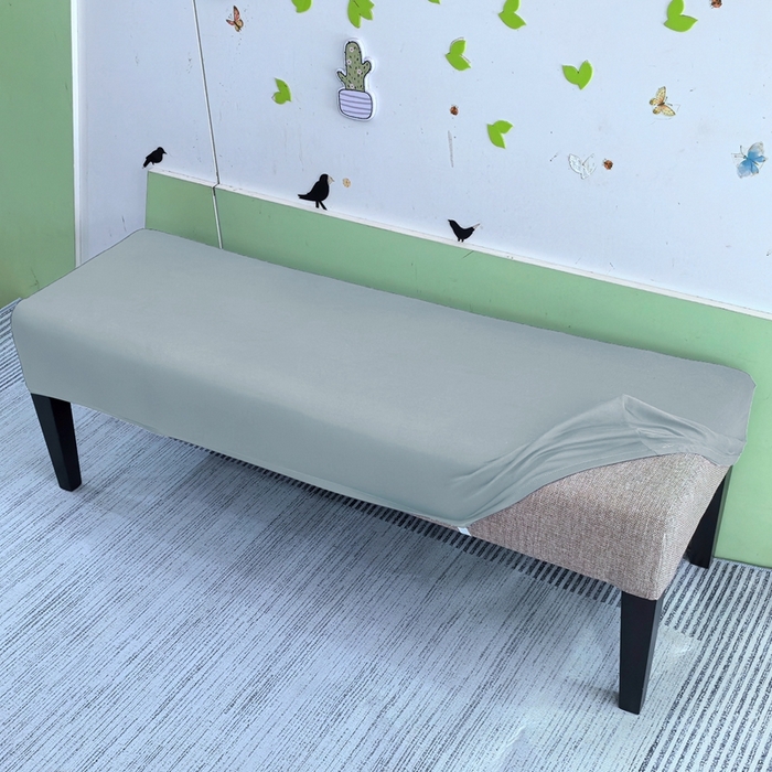 91家纺网 家纺一手货源 找家纺 （总）壹零特色家纺 弹力简约纯色牛奶丝长型换鞋凳套  钢琴凳套 长凳套