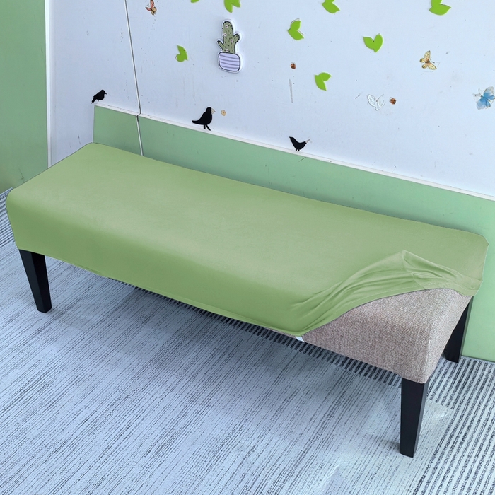 91家纺网 家纺一手货源 找家纺 （总）壹零特色家纺 弹力简约纯色牛奶丝长型换鞋凳套  钢琴凳套 长凳套