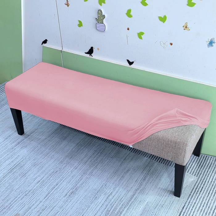 91家纺网 家纺一手货源 找家纺 （总）壹零特色家纺 弹力简约纯色牛奶丝长型换鞋凳套  钢琴凳套 长凳套