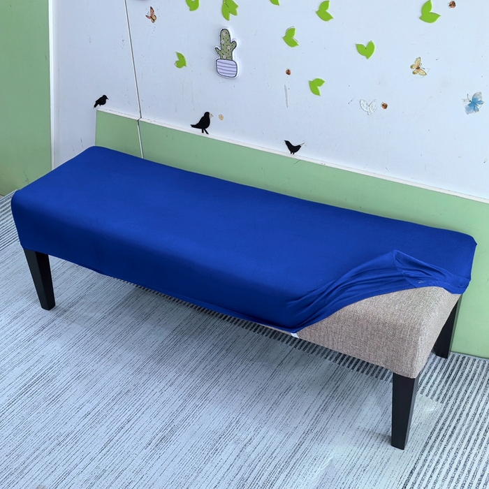 91家纺网 家纺一手货源 找家纺 （总）壹零特色家纺 弹力简约纯色牛奶丝长型换鞋凳套  钢琴凳套 长凳套