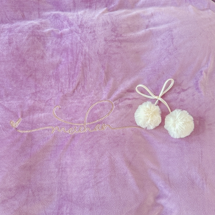 91家纺网 家纺一手货源 找家纺 恋尚羽家纺 2025新款韩版花边婴儿绒绣花大床裙四件套宝宝绒婴肤绒公主风韩式 紫色