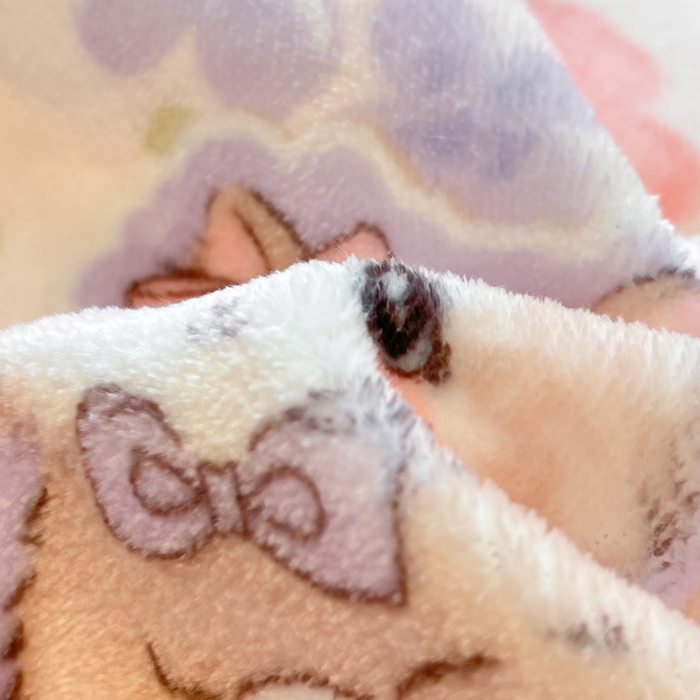 91家纺网 家纺一手货源 找家纺 柒月家居 2025新款高克重牛奶绒印花加厚保暖四件套 花花奶猫