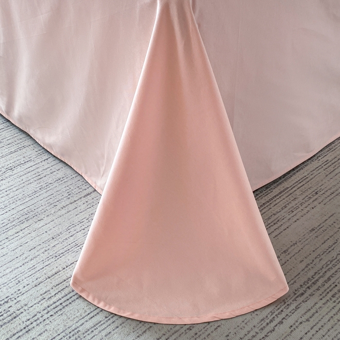 91家纺网 家纺一手货源 找家纺 桃园 新款纯棉全棉长绒棉磨毛不掉毛四件套高端礼盒-罗德岛系列 轻奢粉