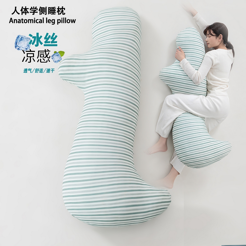 91家纺网 家纺一手货源 找家纺 （总）眠小二靠枕靠垫 2025新款人体学侧睡枕抱枕枕芯