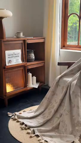 91家纺网 家纺一手货源 找家纺 （总）大彩家居 2025新款棉麻提花流苏毯子毛毯盖毯午睡毯空调毯休闲毯