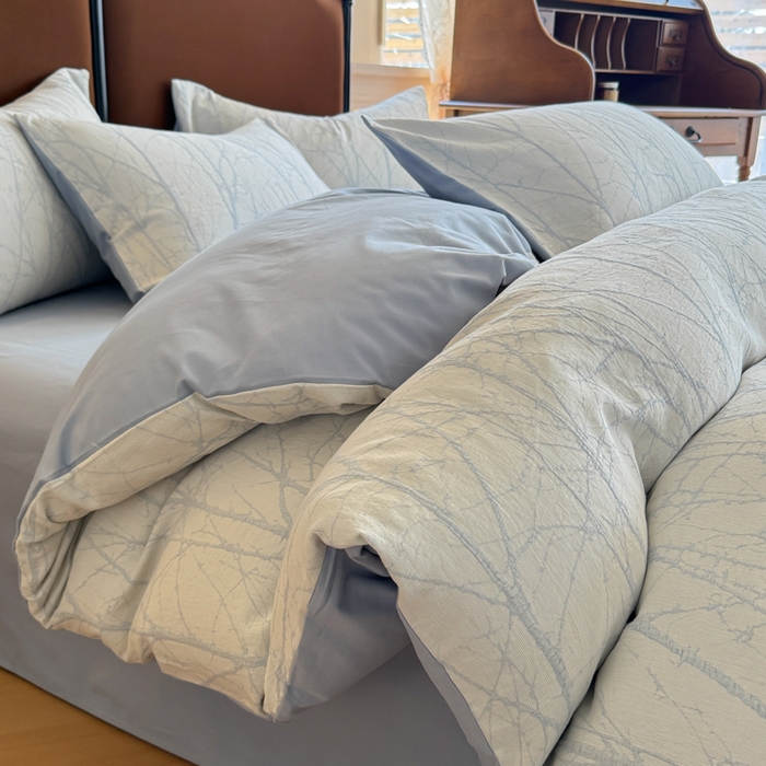 眠博士 2025新款60s长绒棉纯棉提花磨毛四件套提花磨毛-飒姿兰