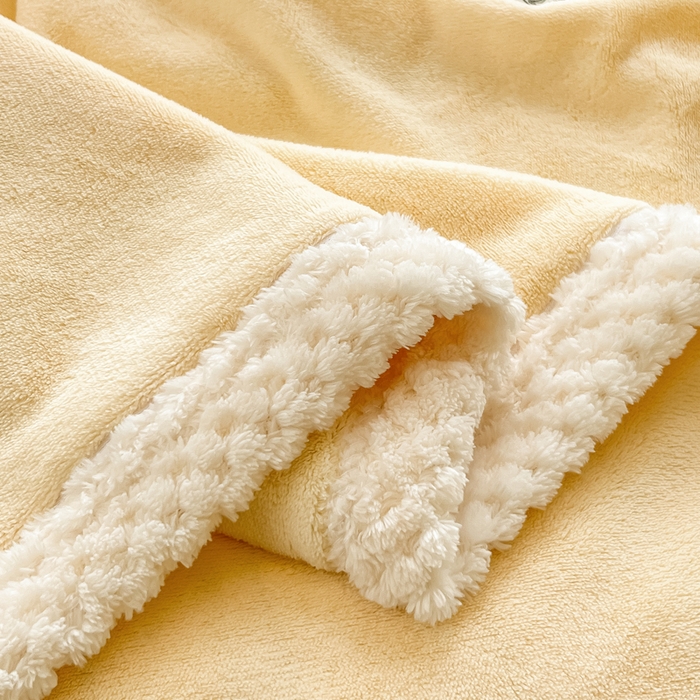 91家纺网 家纺一手货源 找家纺 （总）眠博士 2025新款高克重牛奶绒轻奢大包边毛毯被套