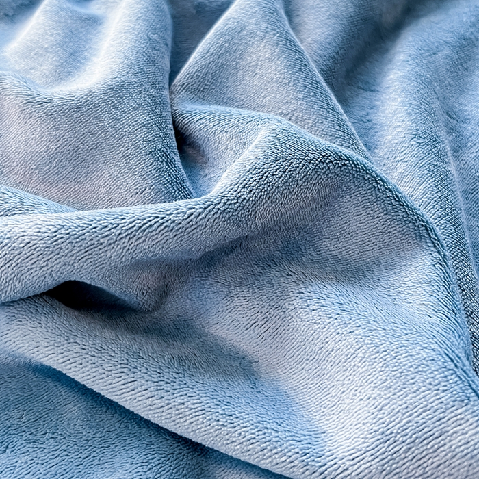 91家纺网 家纺一手货源 找家纺 眠博士 2025新款高克重牛奶绒轻奢大包边毛毯被套 轻奢毛毯-靛青