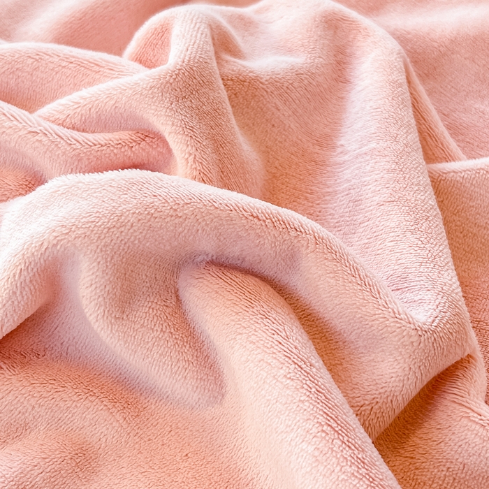 91家纺网 家纺一手货源 找家纺 眠博士 2025新款高克重牛奶绒轻奢大包边毛毯被套 轻奢毛毯-粉色