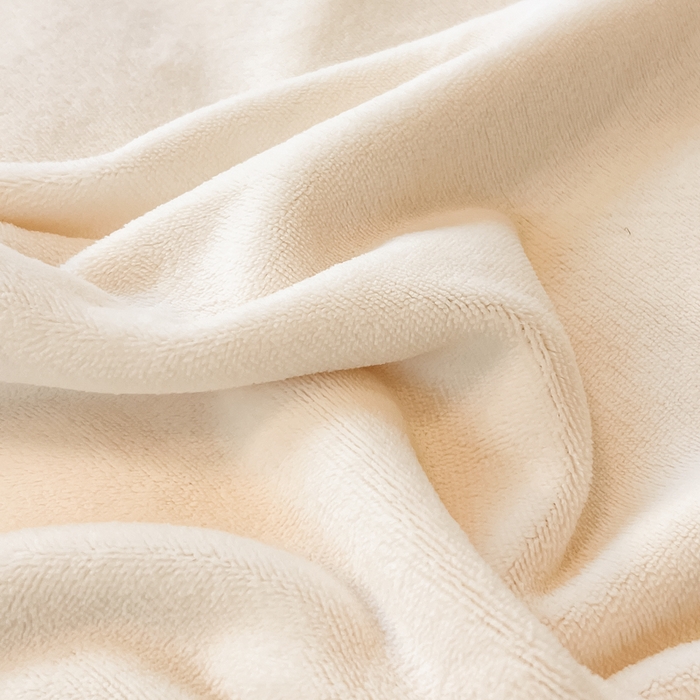 91家纺网 家纺一手货源 找家纺 眠博士 2025新款高克重牛奶绒轻奢大包边毛毯被套 轻奢毛毯-奶白