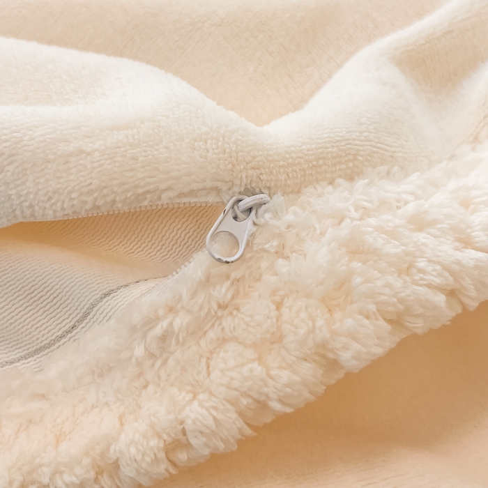 91家纺网 家纺一手货源 找家纺 眠博士 2025新款高克重牛奶绒轻奢大包边毛毯被套 轻奢毛毯-奶白