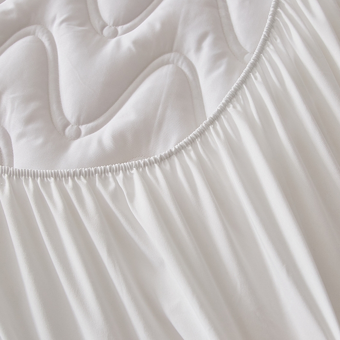 91家纺网 家纺一手货源 找家纺 （总）盛眠家纺 2025新款水洗棉夹棉床笠-云汐