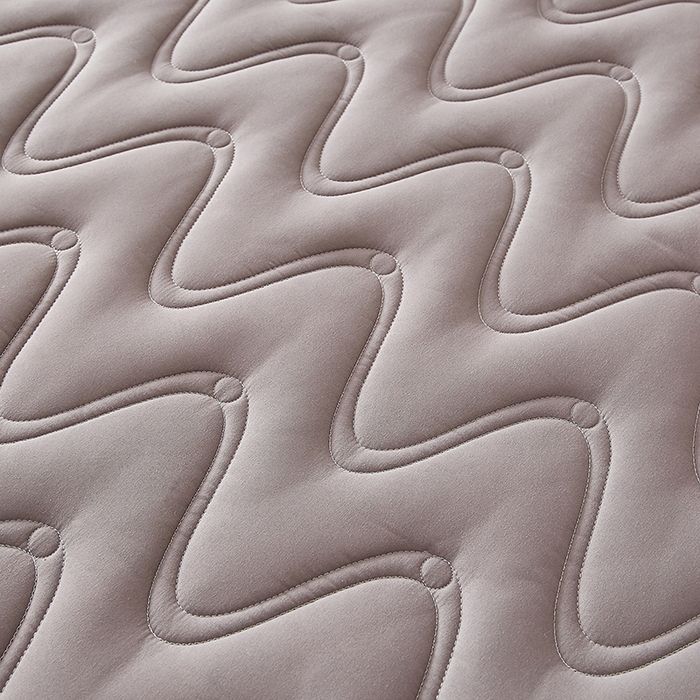 91家纺网 家纺一手货源 找家纺 盛眠家纺 2025新款水洗棉夹棉床笠-云汐 灰色