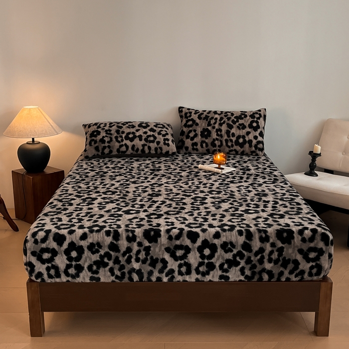 91家纺网 家纺一手货源 找家纺 （总）子曰 2025新款加厚美拉德兔绒床笠