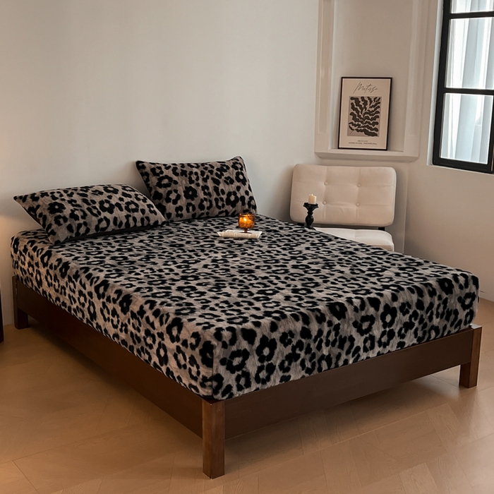 91家纺网 家纺一手货源 找家纺 （总）子曰 2025新款加厚美拉德兔绒床笠