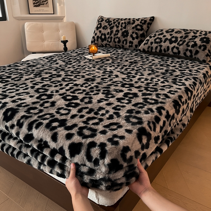 91家纺网 家纺一手货源 找家纺 （总）子曰 2025新款加厚美拉德兔绒床笠