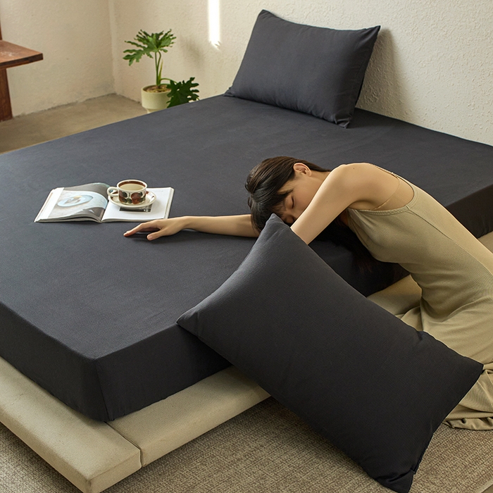 91家纺网 家纺一手货源 找家纺 （总）千朵森 2025新款全棉纯棉提花磨毛床笠单品床笠单件单床笠