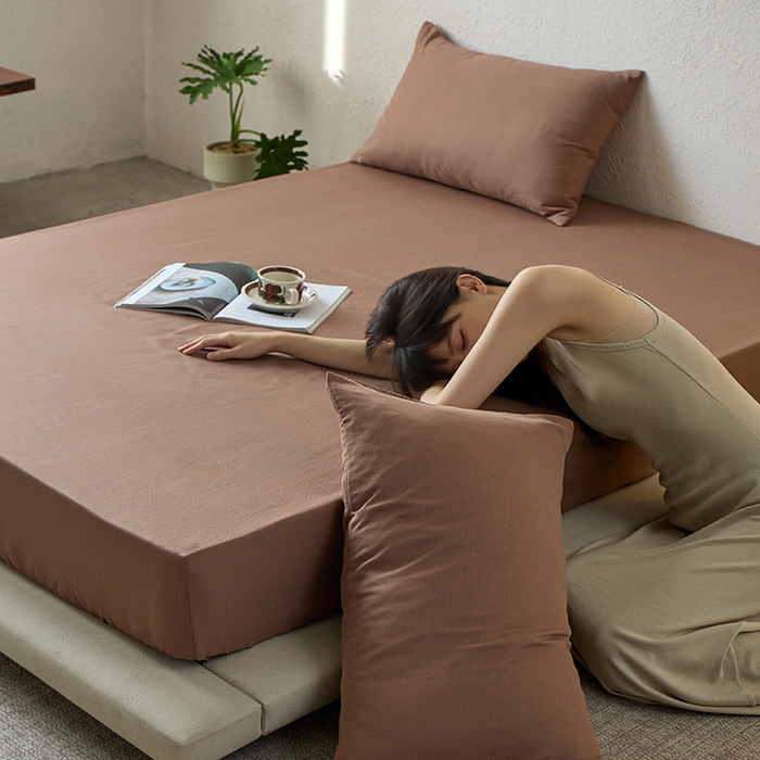 91家纺网 家纺一手货源 找家纺 （总）千朵森 2025新款全棉纯棉提花磨毛床笠单品床笠单件单床笠