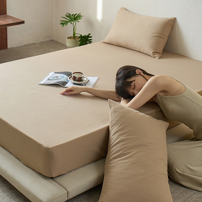 91家纺网 家纺一手货源 找家纺 （总）千朵森 2025新款全棉纯棉提花磨毛床笠单品床笠单件单床笠