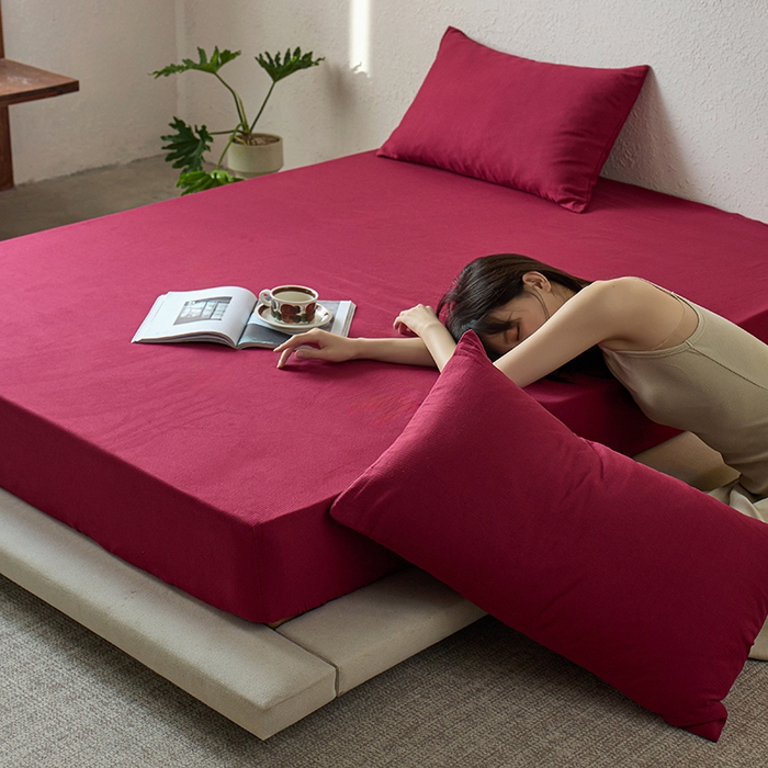 91家纺网 家纺一手货源 找家纺 （总）千朵森 2025新款全棉纯棉提花磨毛床笠单品床笠单件单床笠