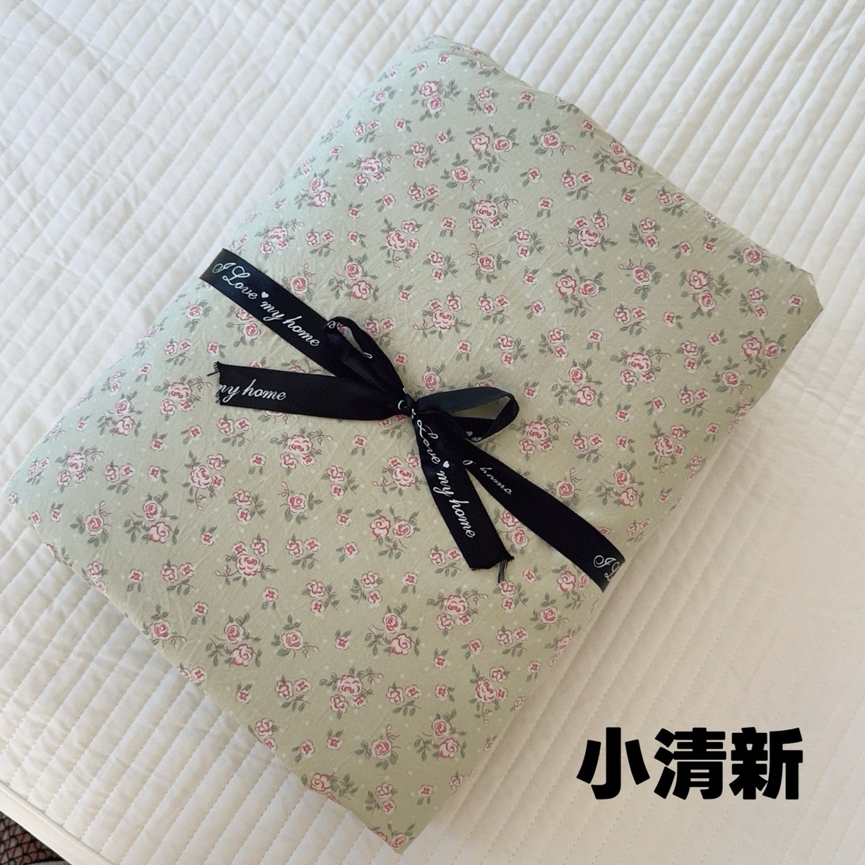 91家纺网 家纺一手货源 找家纺 （总）兜米家居 2025新款古法水洗棉印花小清新四件套