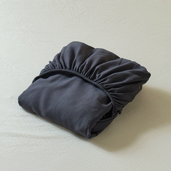 91家纺网 家纺一手货源 找家纺 千朵森 2025新款全棉纯棉提花磨毛床笠单品床笠单件单床笠 线语—暗夜黑