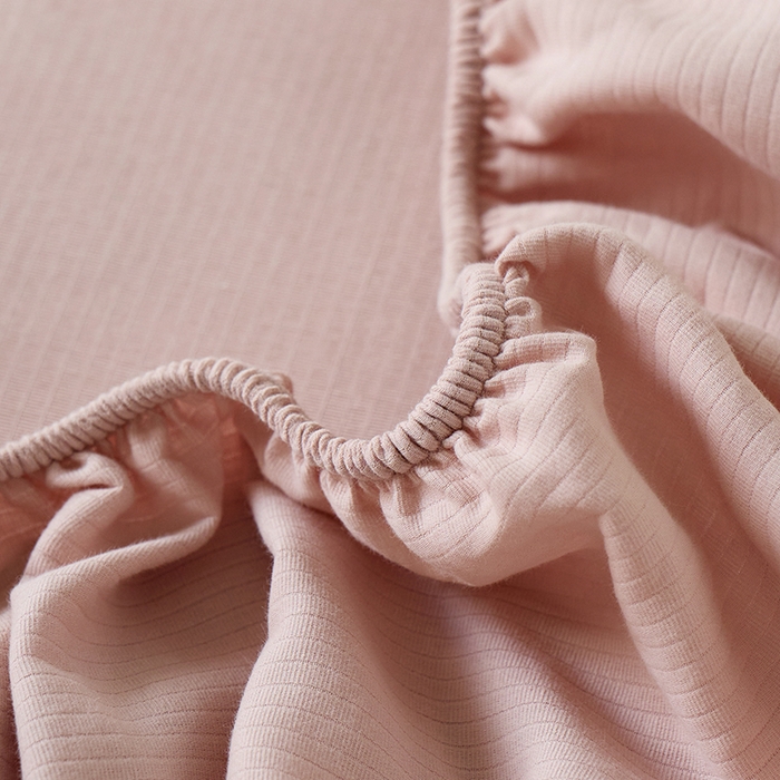 91家纺网 家纺一手货源 找家纺 千朵森 2025新款全棉纯棉提花磨毛床笠单品床笠单件单床笠 线语—豆沙粉