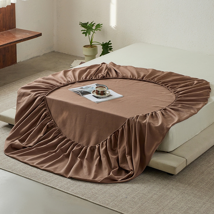 91家纺网 家纺一手货源 找家纺 千朵森 2025新款全棉纯棉提花磨毛床笠单品床笠单件单床笠 线语—马可棕