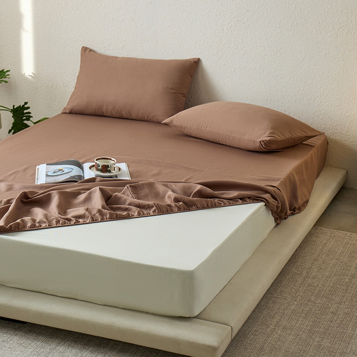 91家纺网 家纺一手货源 找家纺 千朵森 2025新款全棉纯棉提花磨毛床笠单品床笠单件单床笠 线语—马可棕