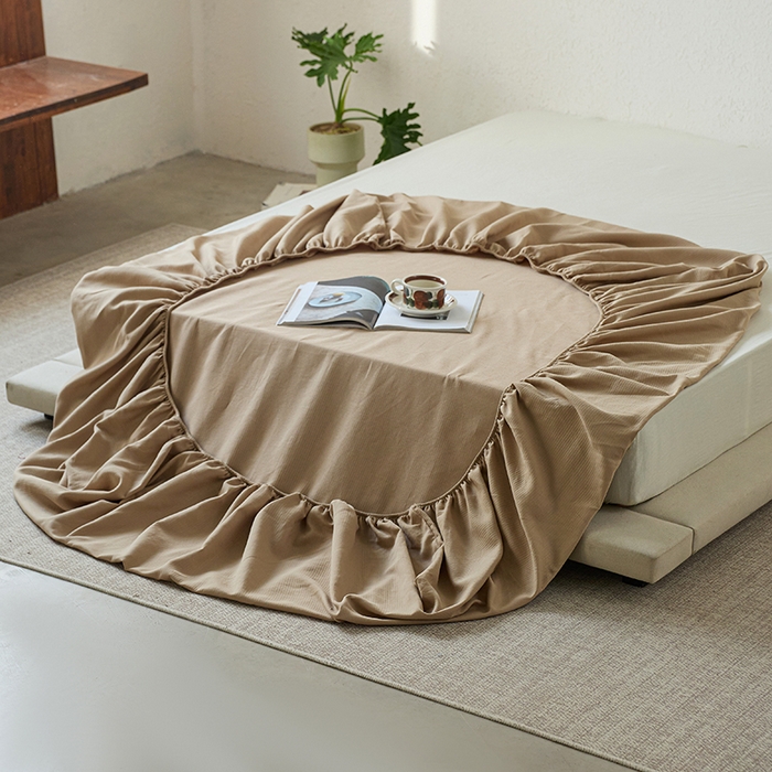 91家纺网 家纺一手货源 找家纺 千朵森 2025新款全棉纯棉提花磨毛床笠单品床笠单件单床笠 线语—奶茶杏