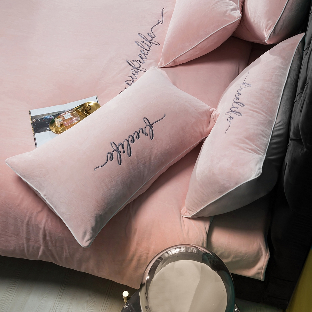 91家纺网 家纺一手货源 找家纺 （总）千朵森 2025新款杰西卡250克加厚高端锦丝绒四件套-风格一