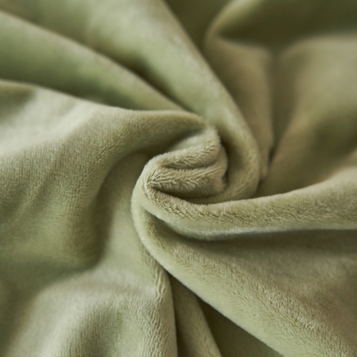 91家纺网 家纺一手货源 找家纺 千朵森 2025新款杰西卡250克加厚高端锦丝绒四件套-风格一 杰西卡-嫩芽绿