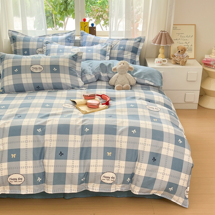 91家纺网 家纺一手货源 找家纺 好亿来家纺 2025新款植物羊绒加厚斜纹磨毛四件套及单被套系列 巴比伦