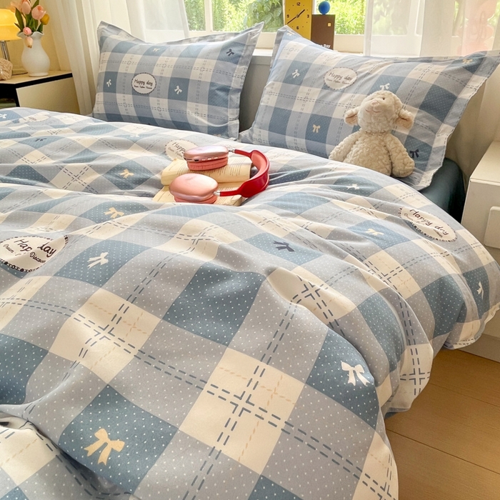 91家纺网 家纺一手货源 找家纺 好亿来家纺 2025新款植物羊绒加厚斜纹磨毛四件套及单被套系列 巴比伦