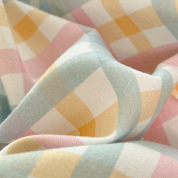 91家纺网 家纺一手货源 找家纺 好亿来家纺 2025新款植物羊绒加厚斜纹磨毛四件套及单被套系列 彩虹格