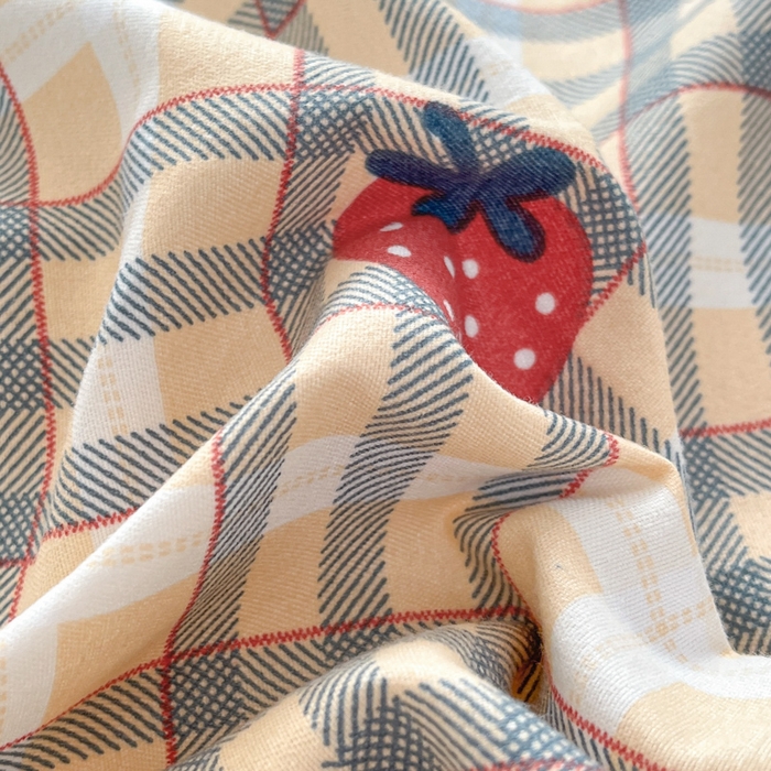 91家纺网 家纺一手货源 找家纺 好亿来家纺 2025新款植物羊绒加厚斜纹磨毛四件套及单被套系列 草莓爱心