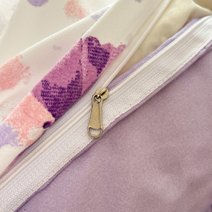 91家纺网 家纺一手货源 找家纺 好亿来家纺 2025新款植物羊绒加厚斜纹磨毛四件套及单被套系列 蝶舞