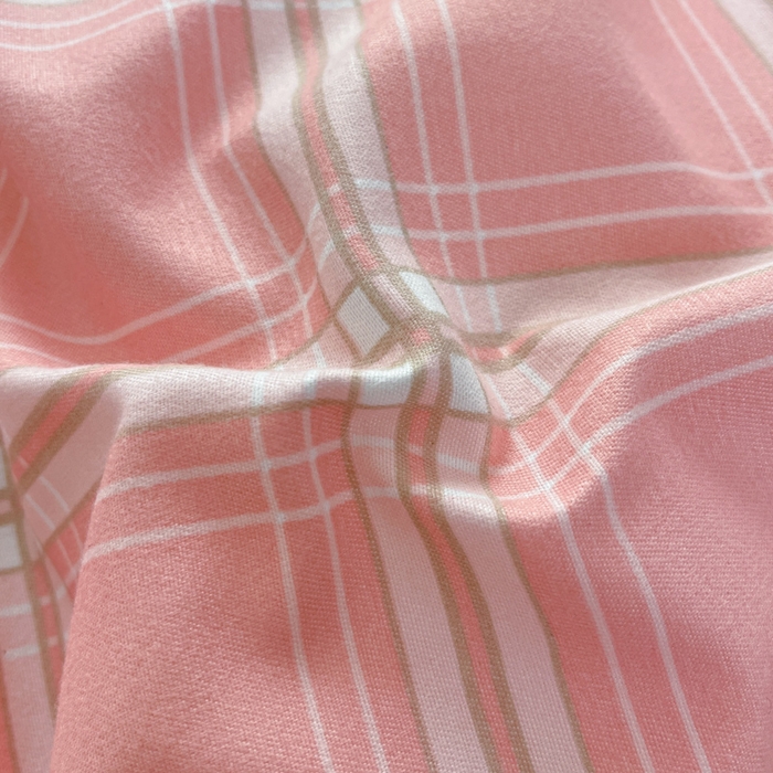 91家纺网 家纺一手货源 找家纺 好亿来家纺 2025新款植物羊绒加厚斜纹磨毛四件套及单被套系列 格弗里-粉