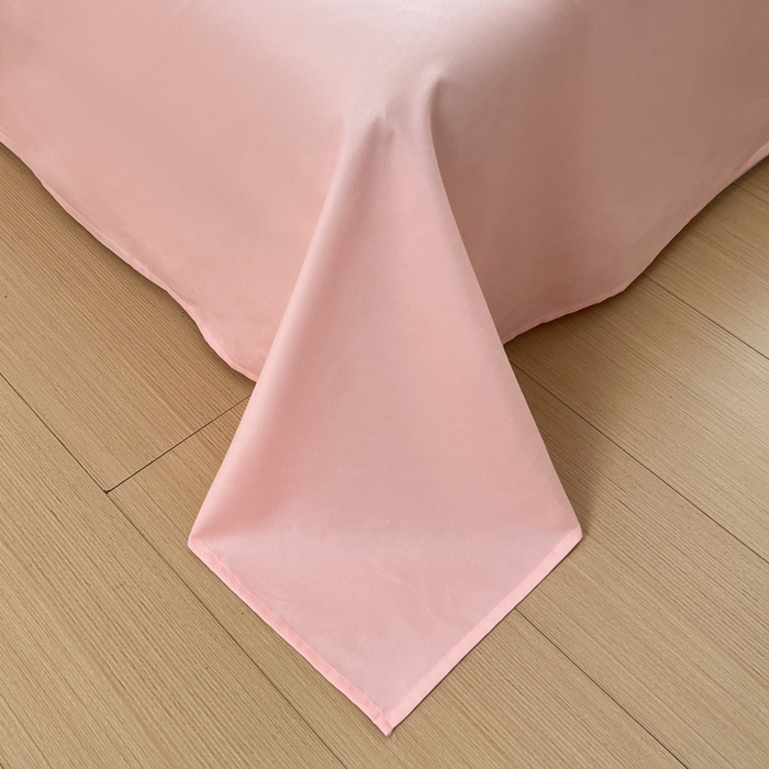 91家纺网 家纺一手货源 找家纺 好亿来家纺 2025新款植物羊绒加厚斜纹磨毛四件套及单被套系列 格弗里-粉