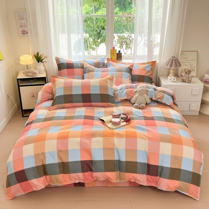 91家纺网 家纺一手货源 找家纺 好亿来家纺 2025新款植物羊绒加厚斜纹磨毛四件套及单被套系列 光年