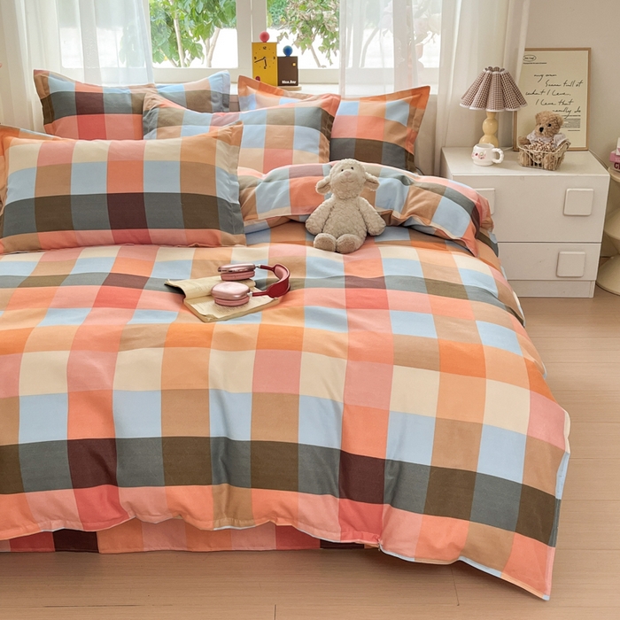 91家纺网 家纺一手货源 找家纺 好亿来家纺 2025新款植物羊绒加厚斜纹磨毛四件套及单被套系列 光年