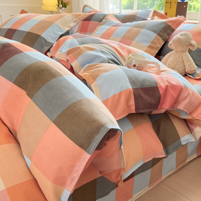 91家纺网 家纺一手货源 找家纺 好亿来家纺 2025新款植物羊绒加厚斜纹磨毛四件套及单被套系列 光年