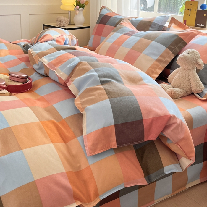 91家纺网 家纺一手货源 找家纺 好亿来家纺 2025新款植物羊绒加厚斜纹磨毛四件套及单被套系列 光年