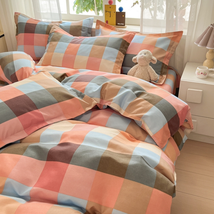 91家纺网 家纺一手货源 找家纺 好亿来家纺 2025新款植物羊绒加厚斜纹磨毛四件套及单被套系列 光年