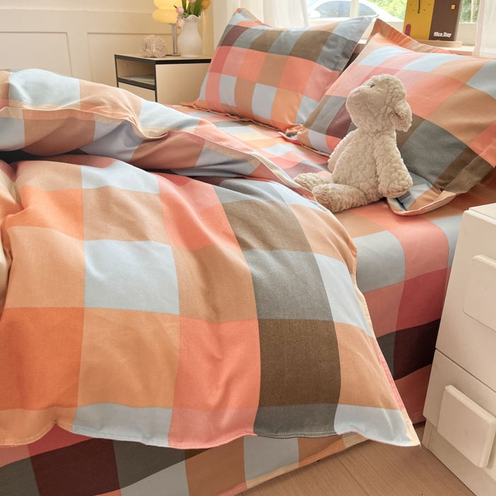 91家纺网 家纺一手货源 找家纺 好亿来家纺 2025新款植物羊绒加厚斜纹磨毛四件套及单被套系列 光年