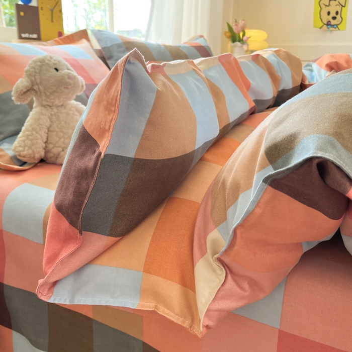 91家纺网 家纺一手货源 找家纺 好亿来家纺 2025新款植物羊绒加厚斜纹磨毛四件套及单被套系列 光年