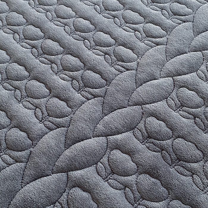 91家纺网 家纺一手货源 找家纺 摩妮卡 2025新款牛奶绒夹棉床笠三件套保护床垫 星辰灰